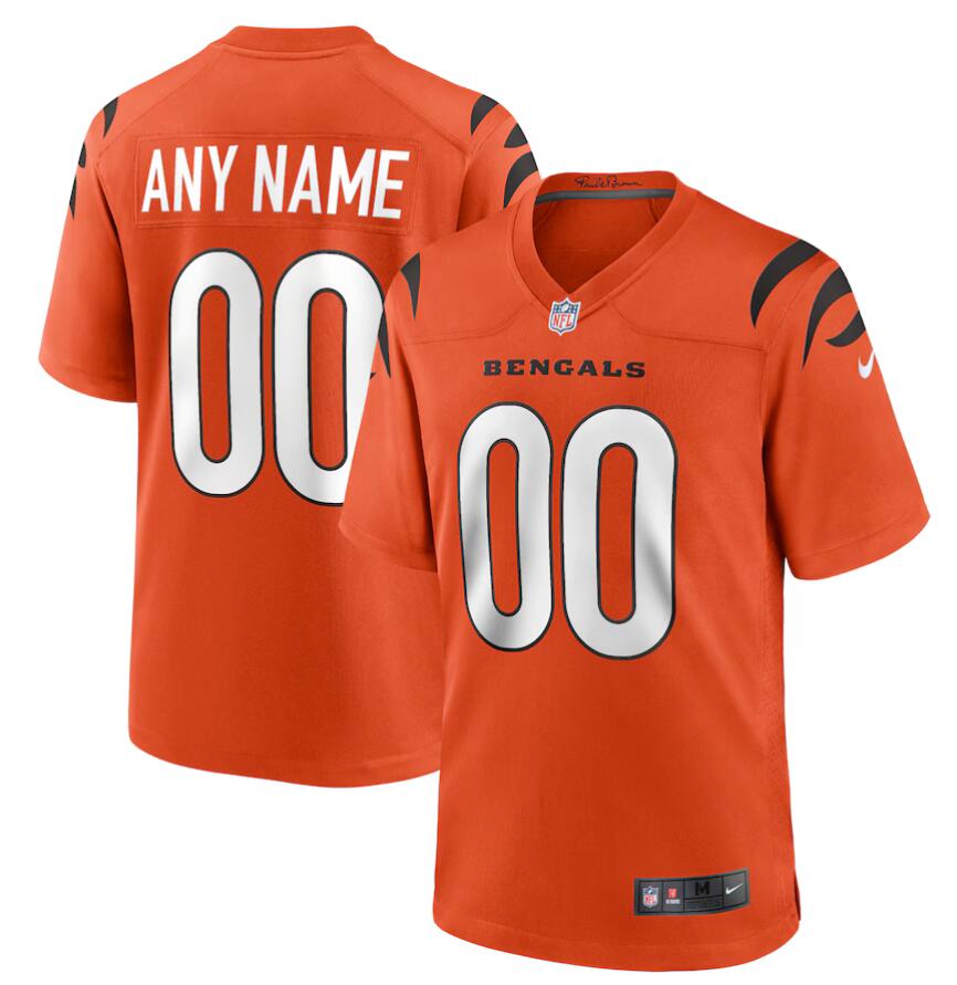 2024 Youth Nike Orange Cincinnati Bengals Alternate Game Custom Jersey